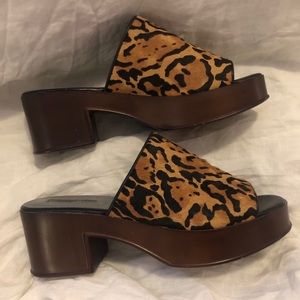 Topshop Cheetah Mules
